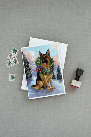 Buy this German Shepherd Christmas Honor Greeting Cards and Envelopes Pack of 8